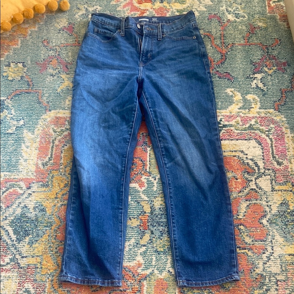 Old Navy Blue Straight Leg Jeans